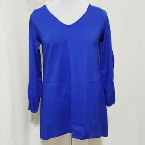Royal Blue High/Low Cold Shoulder Tunic/Dress